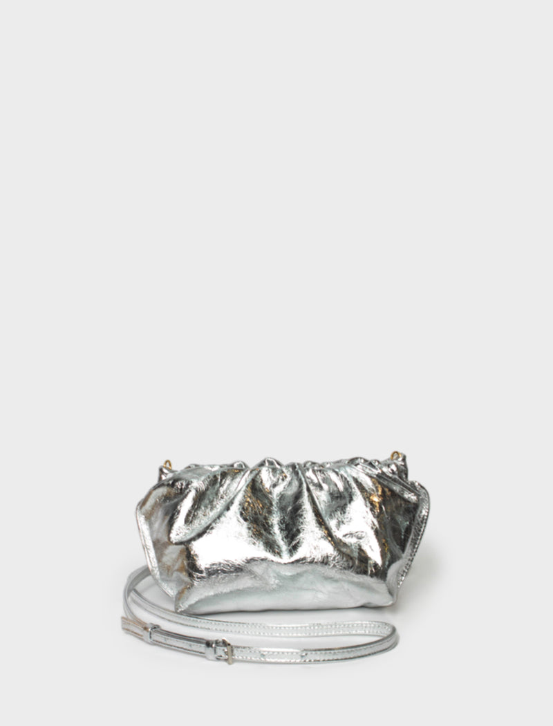 Mini Puffa Metallic Silver