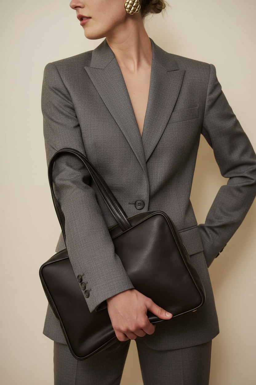 Casey Shoulder Bag in Smooth Brown