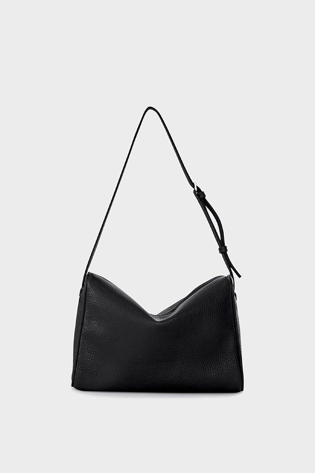 Barrel Shoulder Bag Grain Black