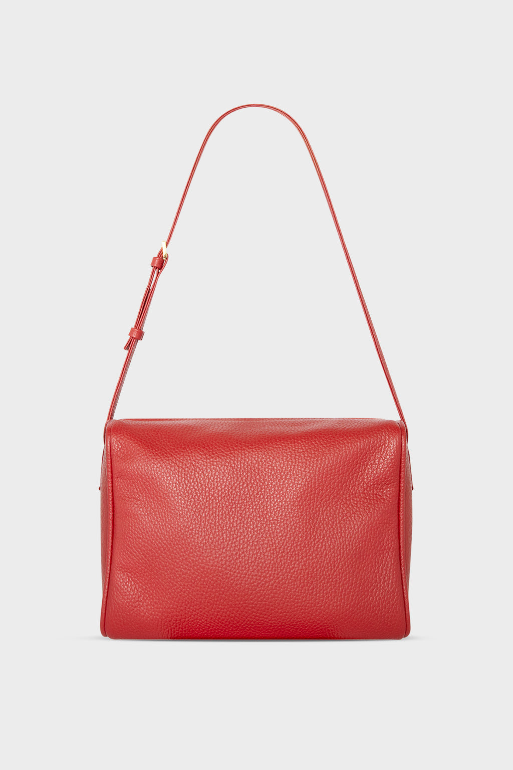 Barrel Shoulder Bag Grain Red