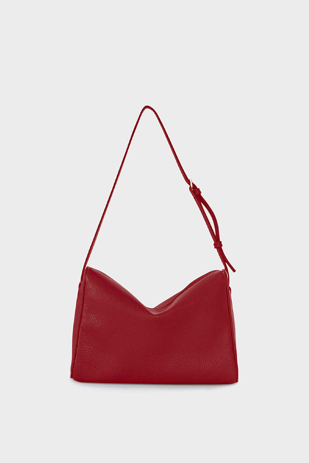 Barrel Shoulder Bag Grain Red