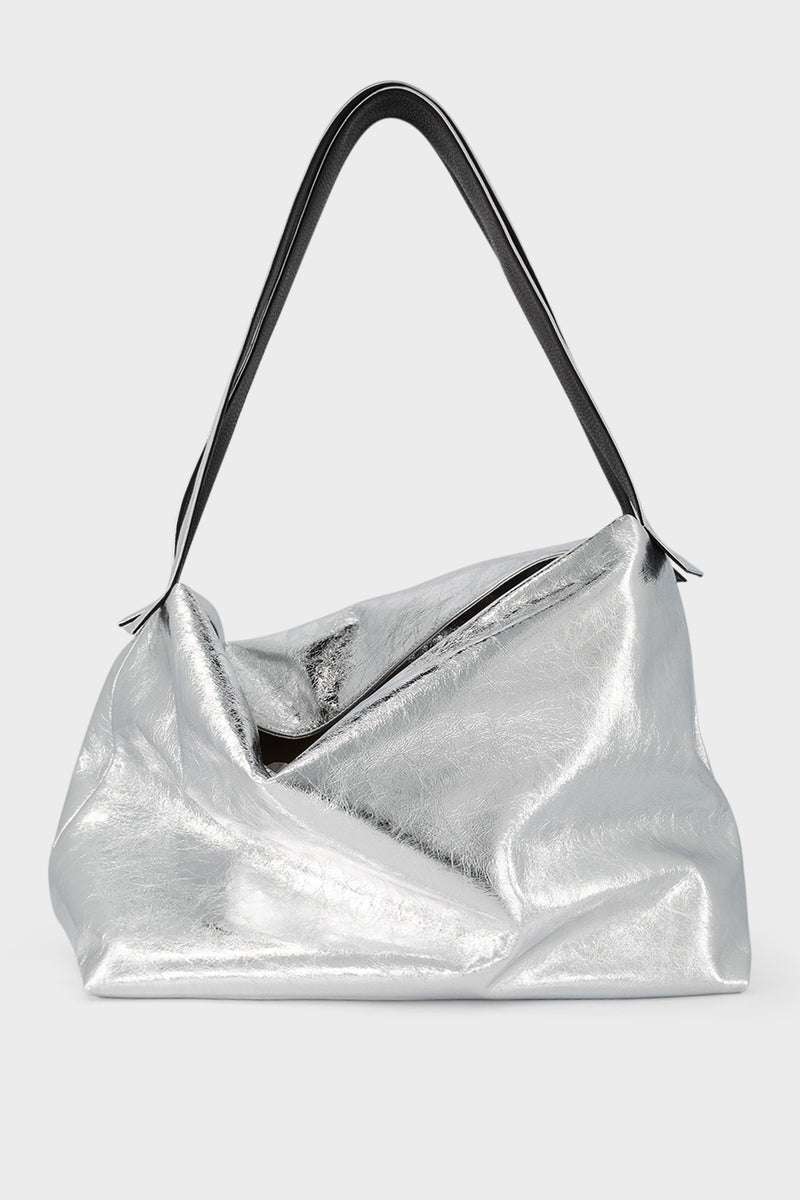 Large silver tote bags online