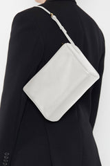 Barrel Shoulder Bag Smooth Off White