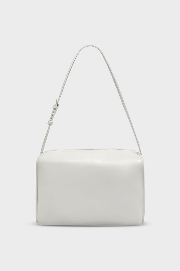 Barrel Shoulder Bag Smooth Off White