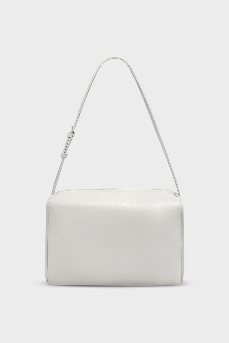 Barrel Shoulder Bag Smooth Off White