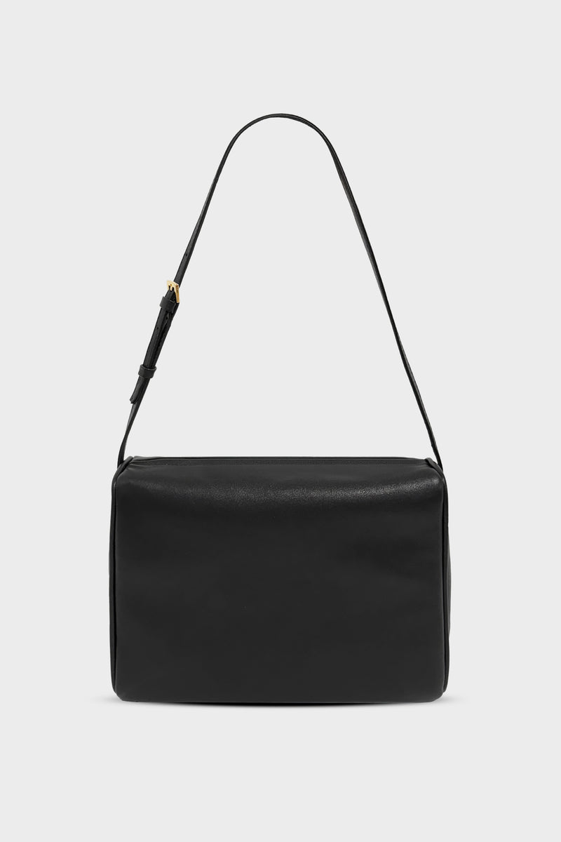 Barrel Shoulder Bag Smooth Black