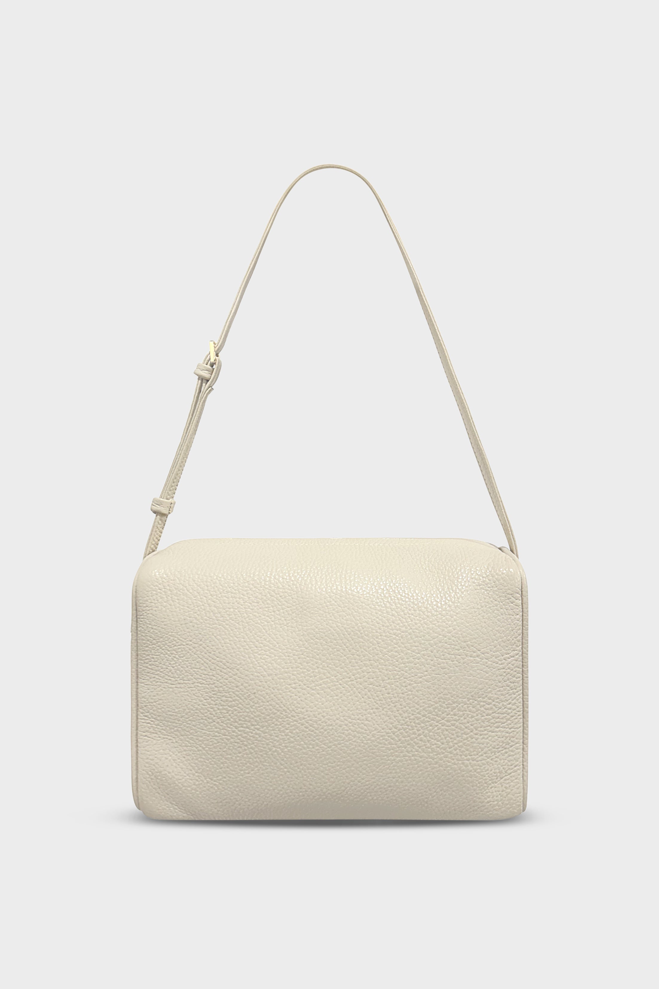 Barrel Shoulder Bag Grain White Wash