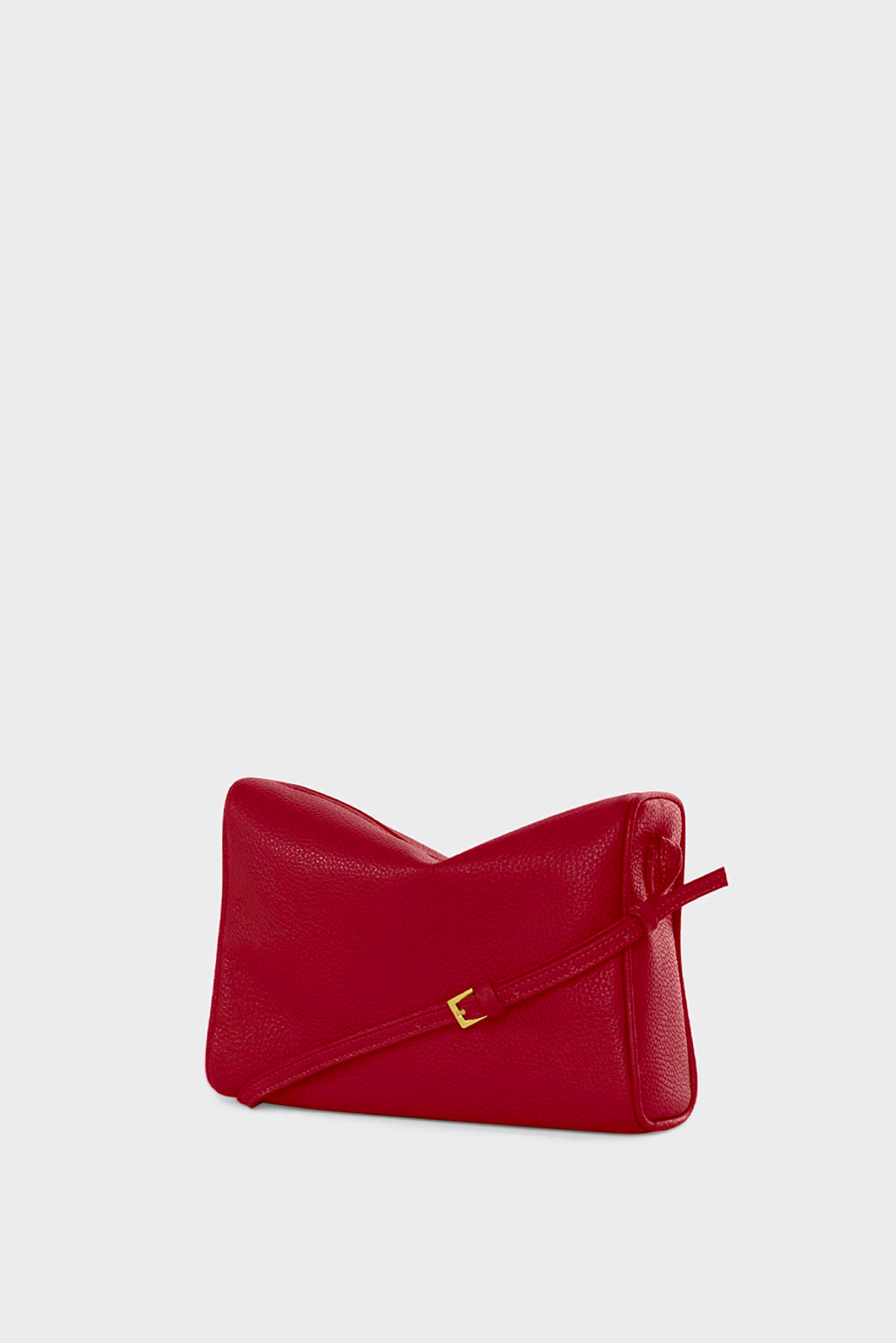 Barrel Shoulder Bag Grain Red