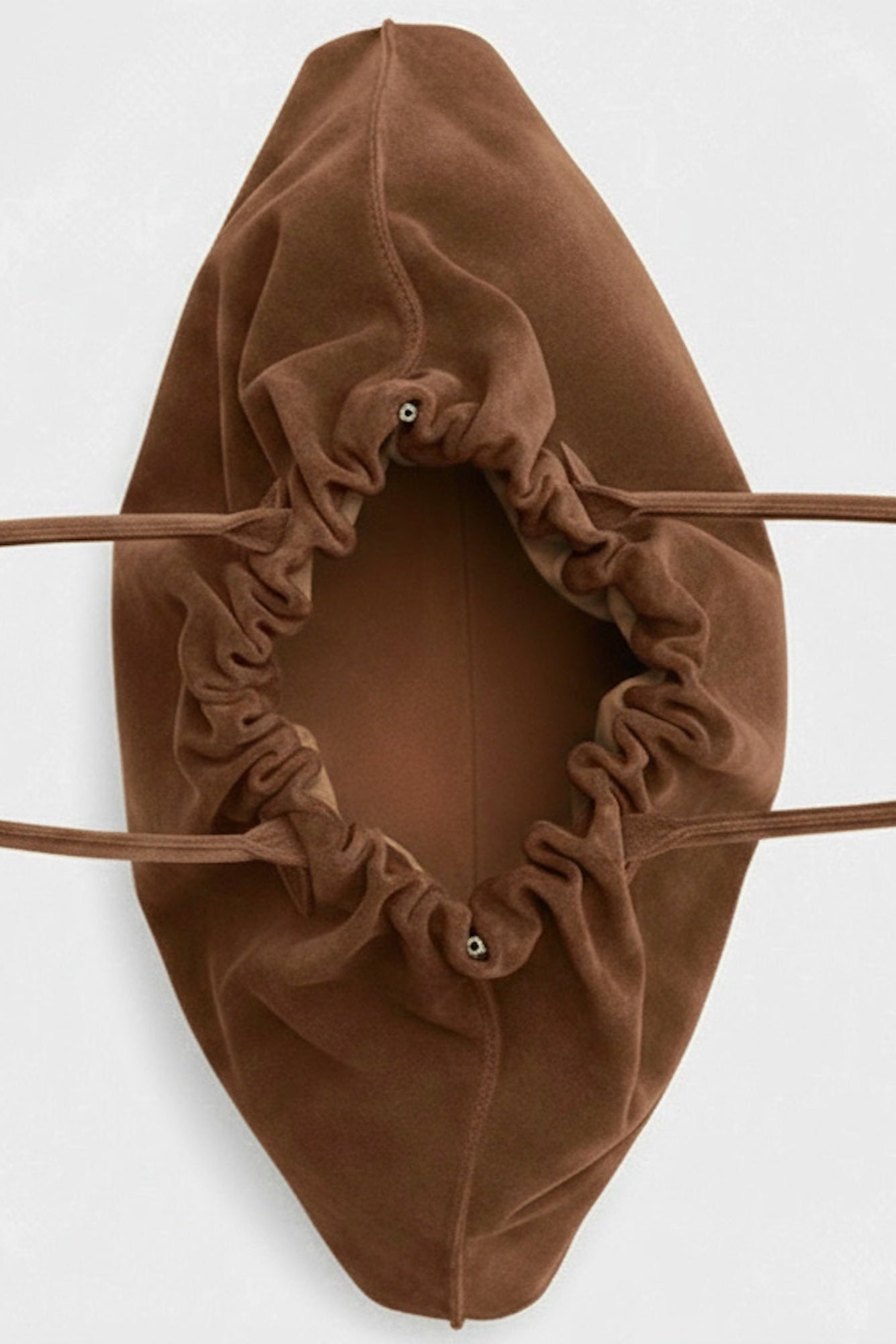 Big Cloud Shoulder Bag in Suede Chestnut