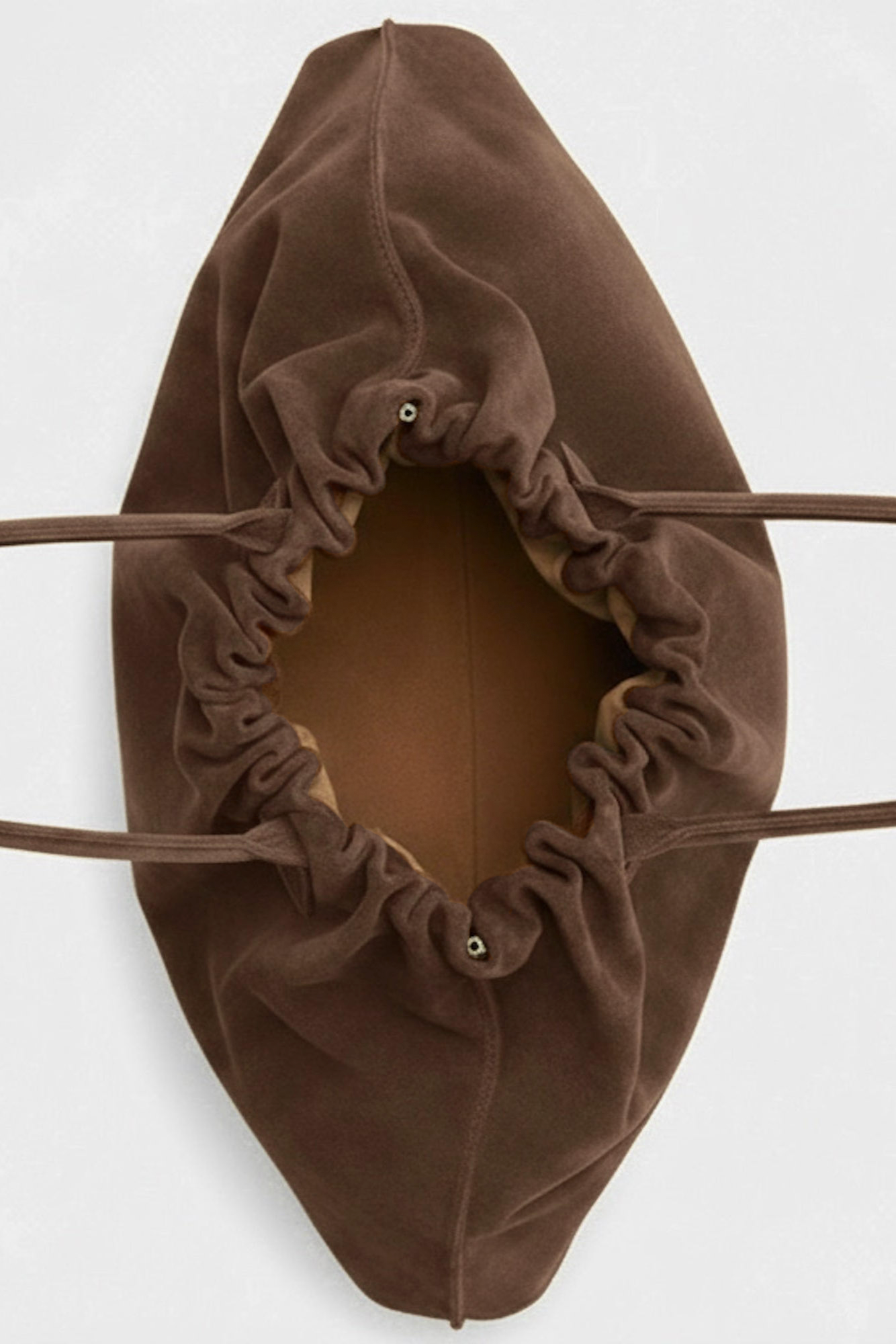 Big Cloud Shoulder Bag in Suede Chestnut