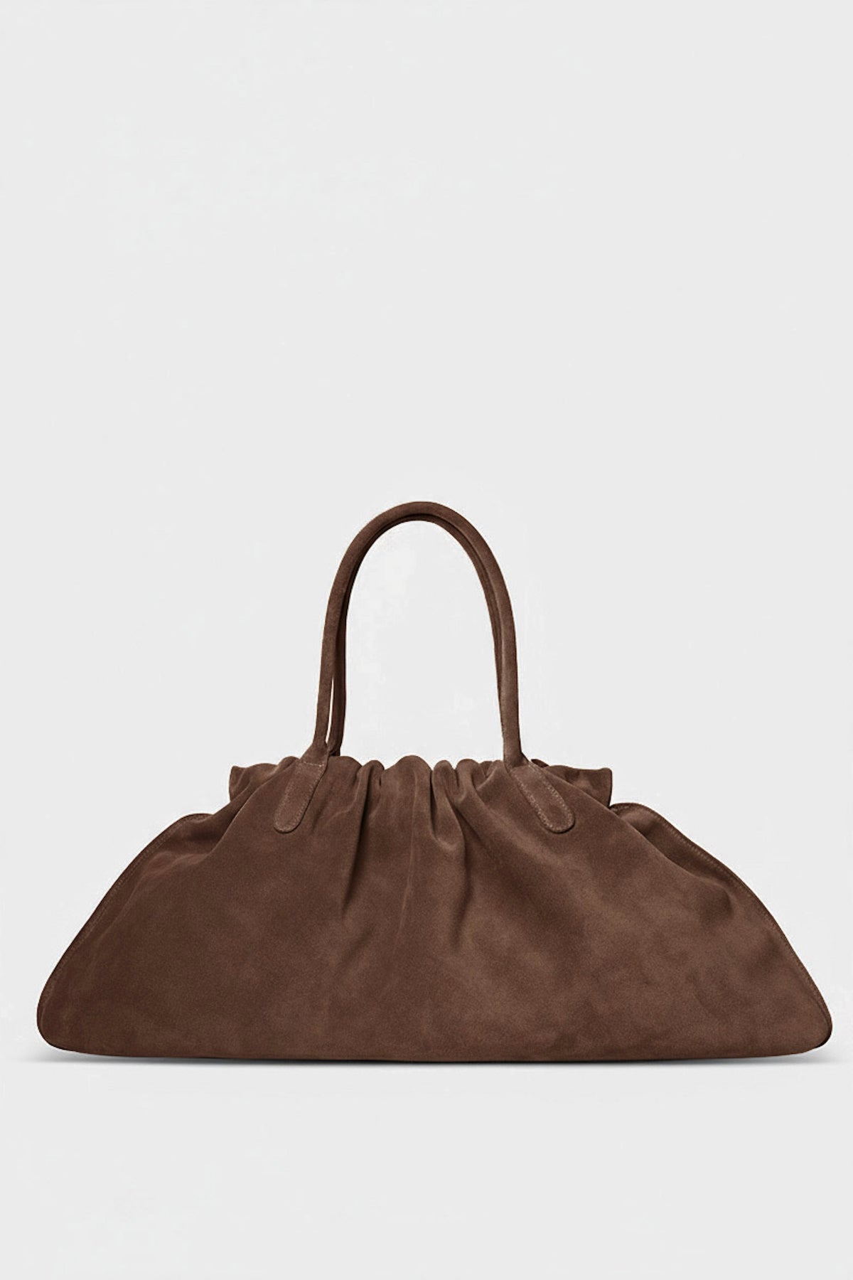Big Cloud Shoulder Bag - Suede Chestnut | A-ESQUE