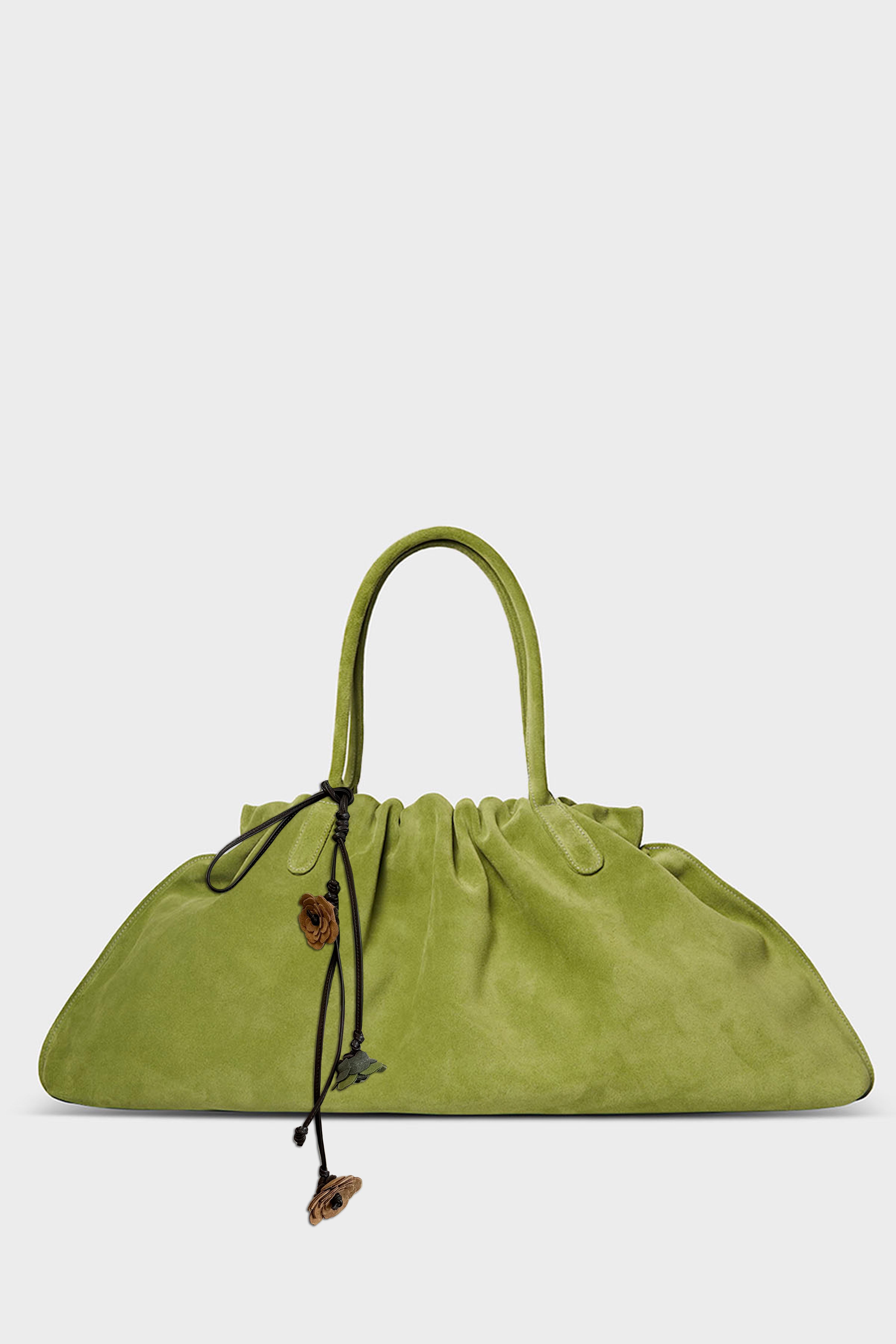 Floral Vine in Suede Matcha and Tan