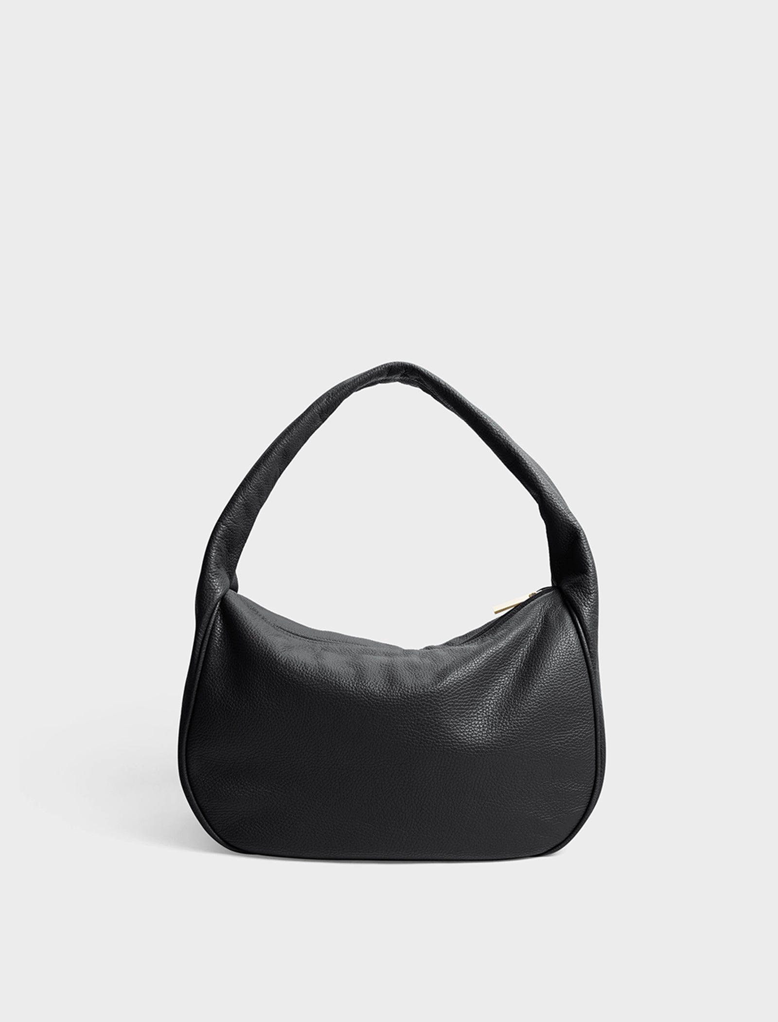 Halo Day - Grain Black | Leather Shoulder Bag | A-ESQUE
