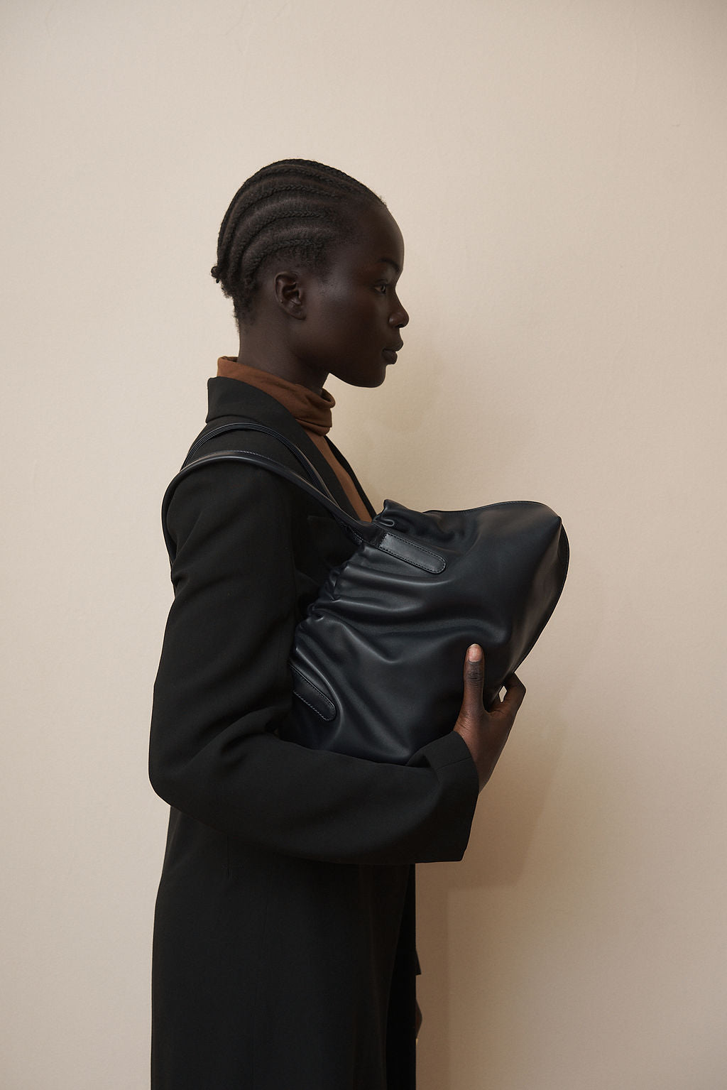 Cloud Shoulder Bag in Smooth Navy