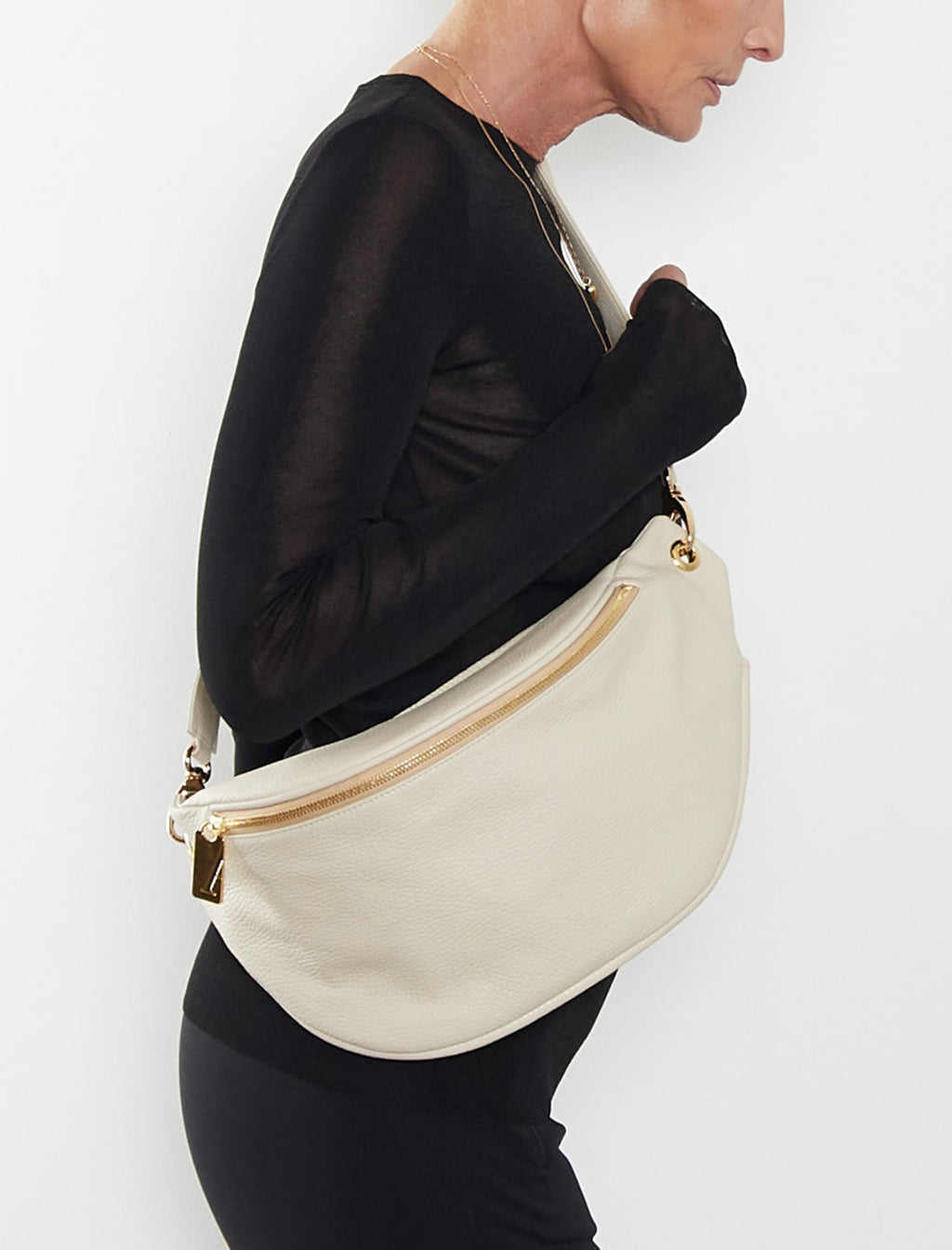 Creators Crescent Bum Bag White Wash