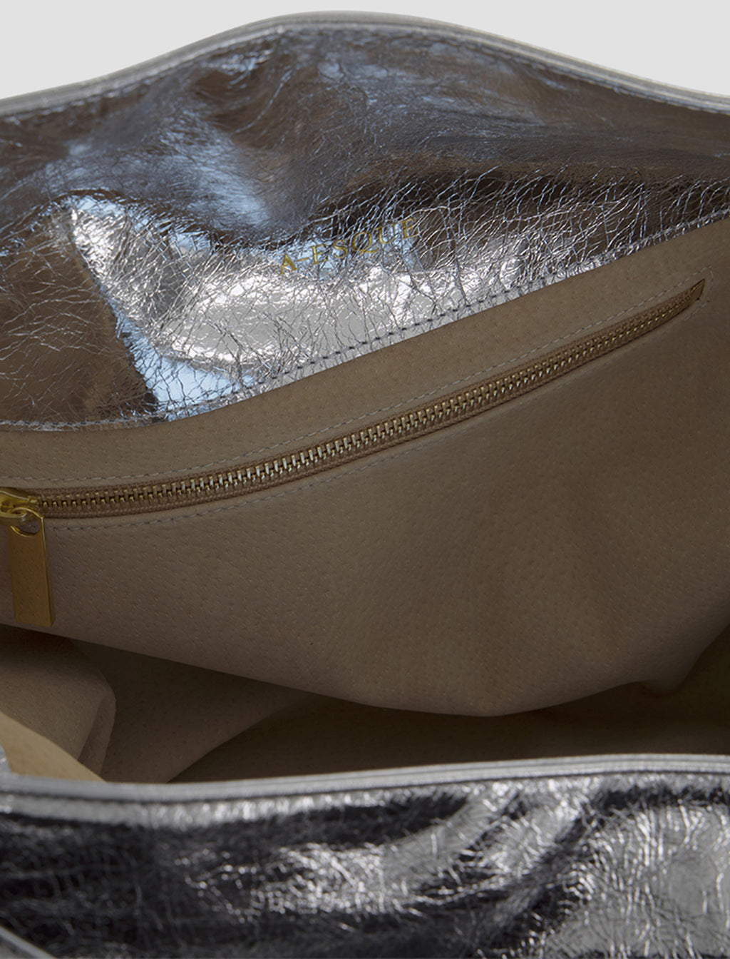 Big Day Shoulder Bag in Metallic Silver