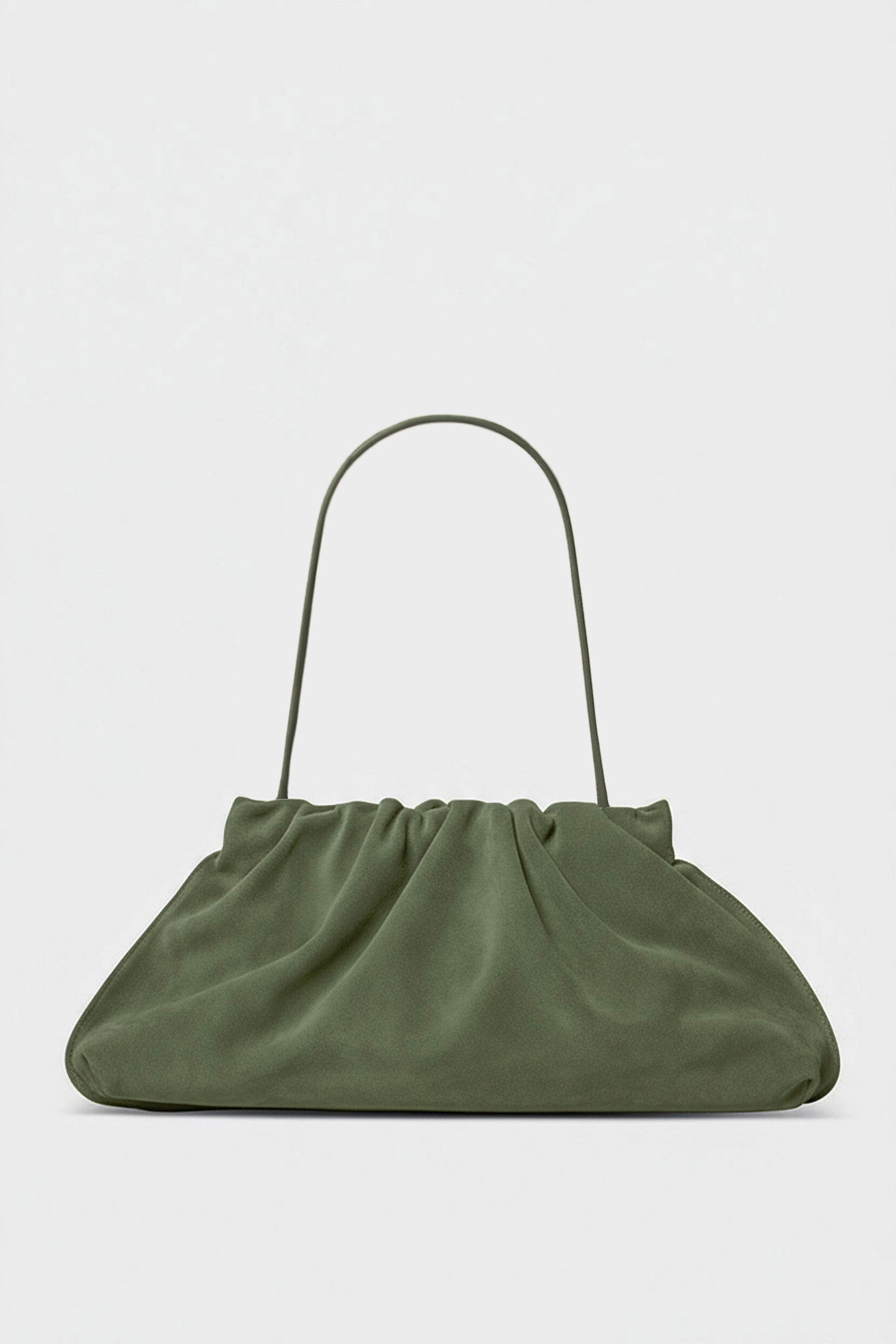 Suede Cloud Bag in Forest