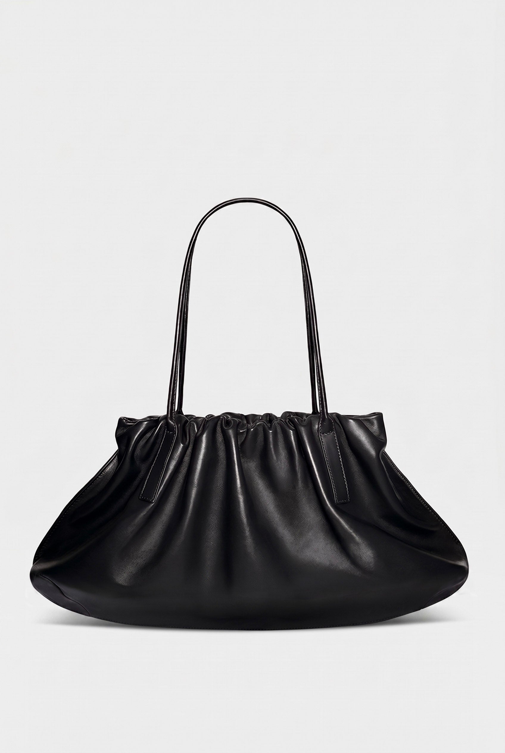 Cloud Shoulder Bag II in Smooth Black