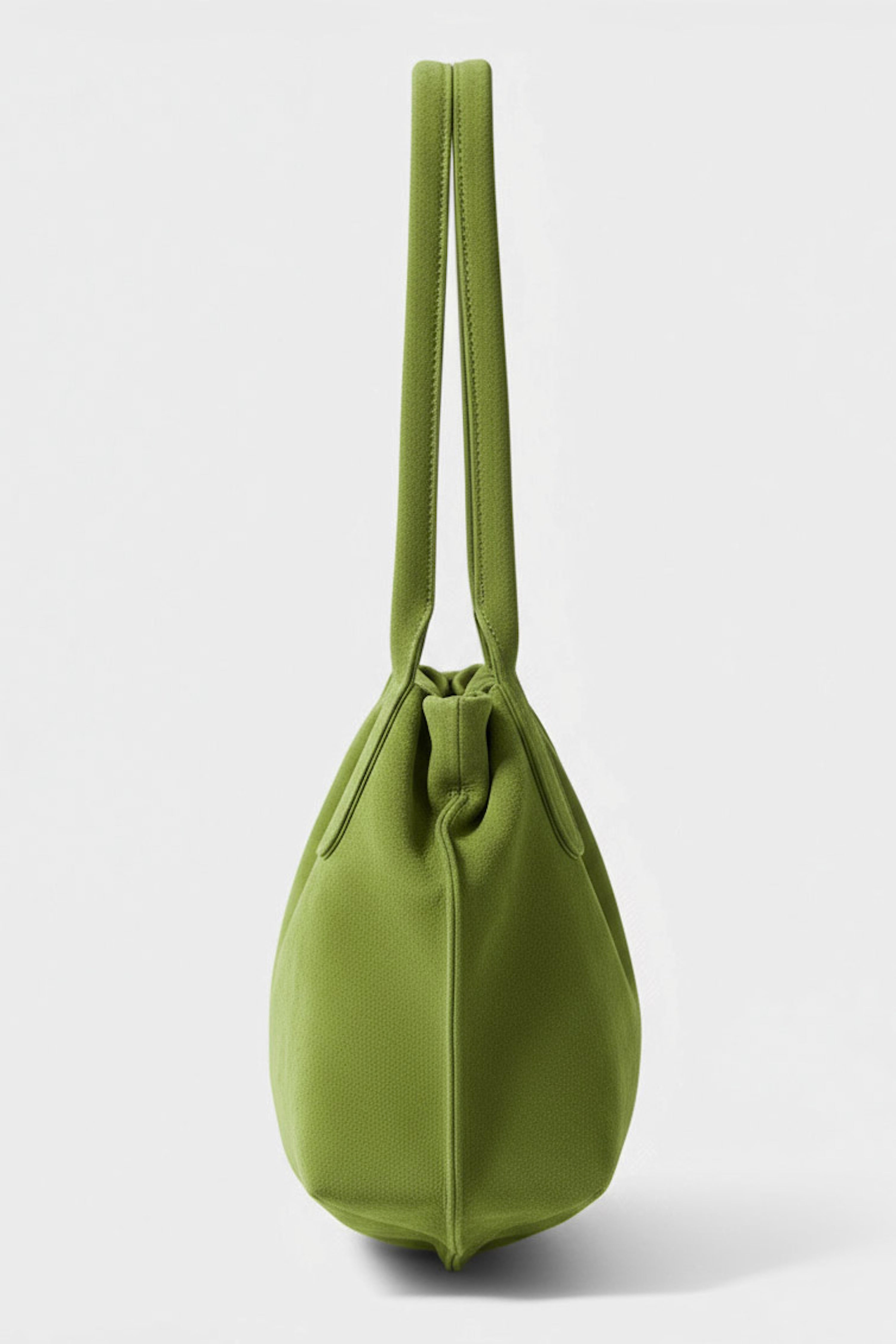 Cloud Shoulder Bag in Suede Matcha