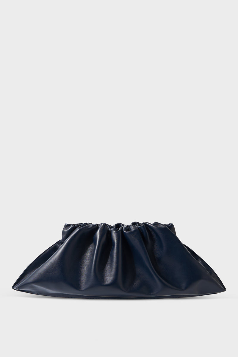 Cloud Clutch Bag in Smooth Navy