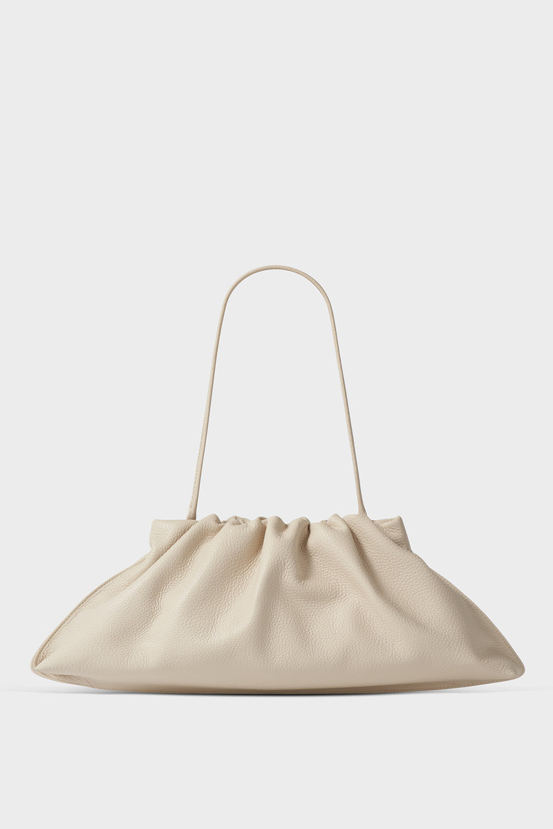 Cloud Clutch Bag in Grain White Wash