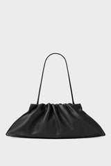 Cloud Clutch Bag in Grain Black