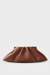 Cloud Clutch Bag in Grain Brown