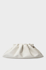 Cloud Clutch Bag in Smooth Off White