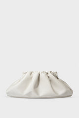 Cloud Clutch Bag in Smooth Off White