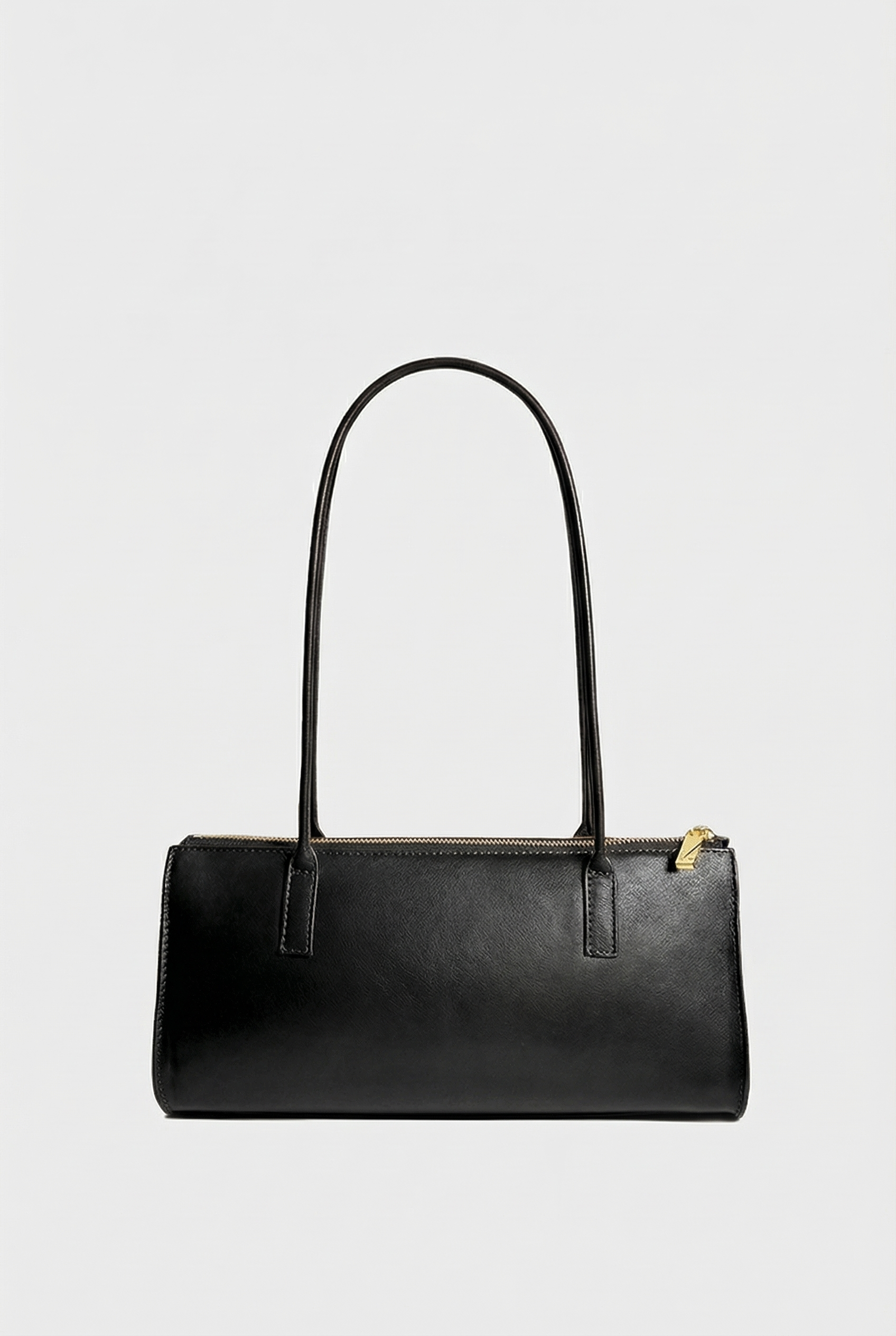 Cylinder Shoulder Bag in Smooth Black