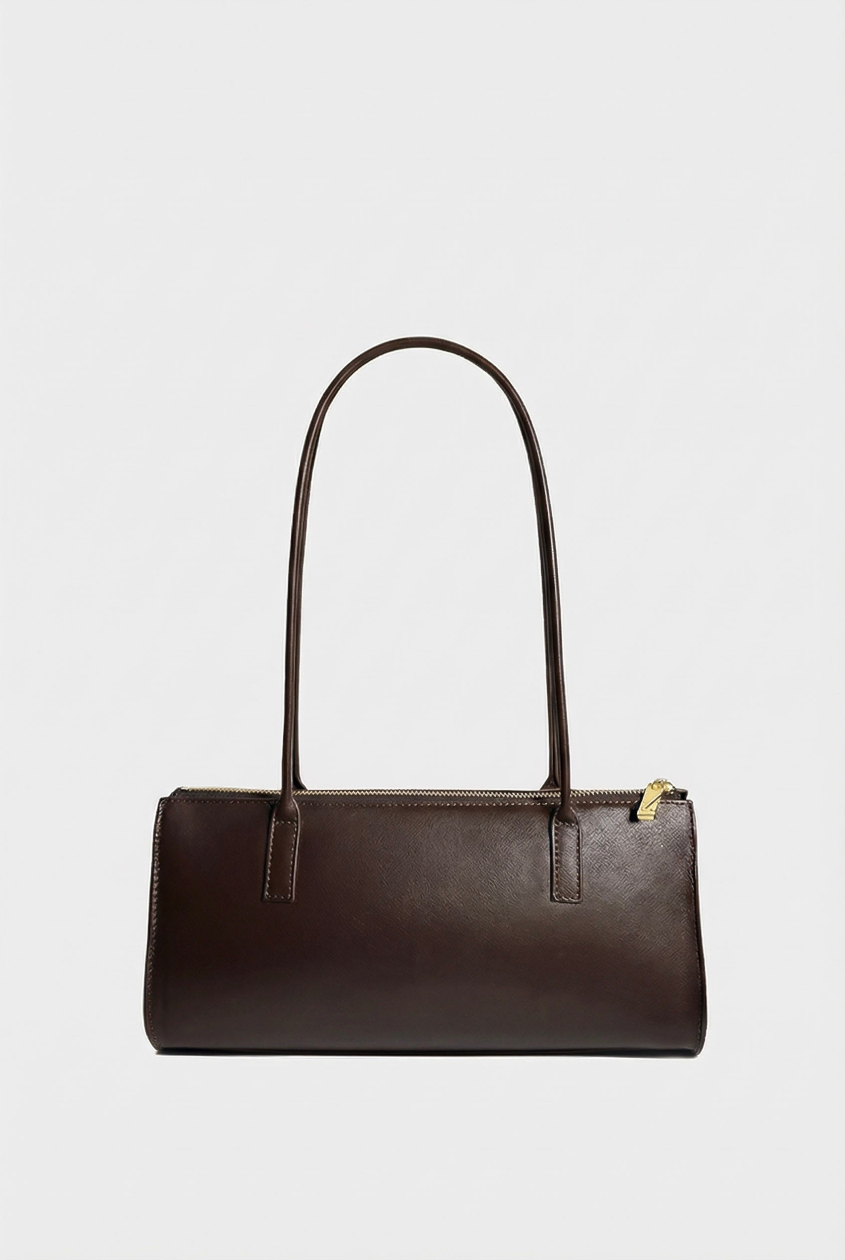 Cylinder Shoulder Bag in Smooth Dark Brown