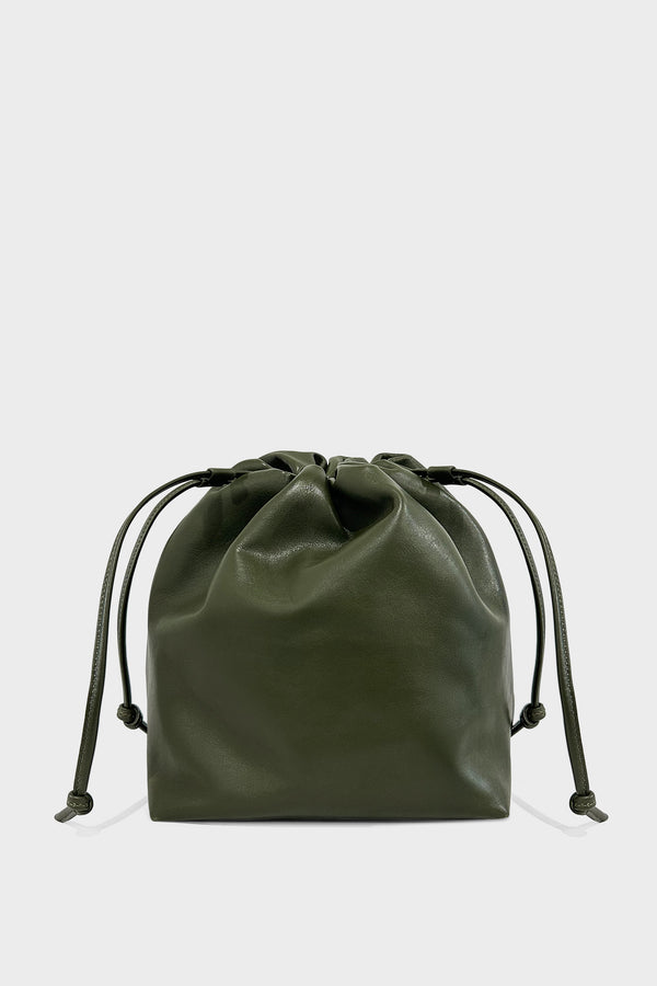 Draw Crossbody Bag in Smooth Khaki