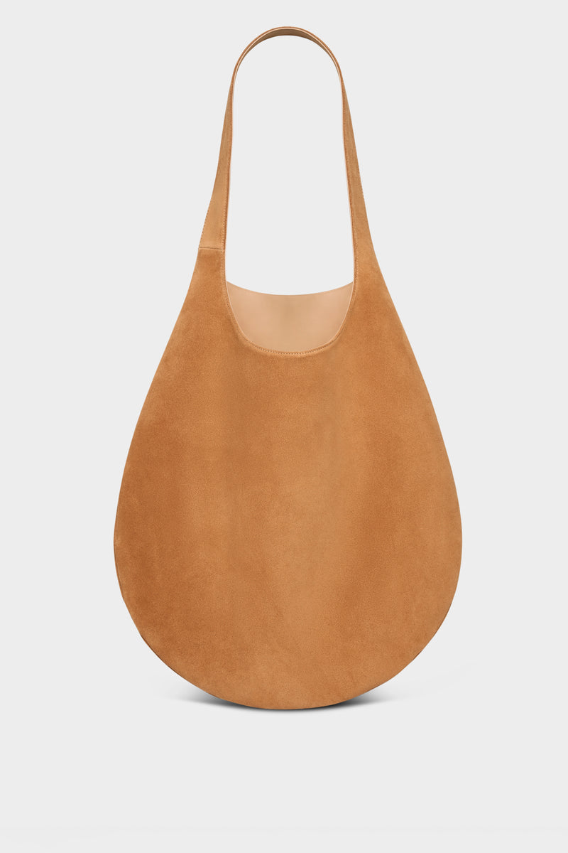 One Hobo Bag in Suede Tan