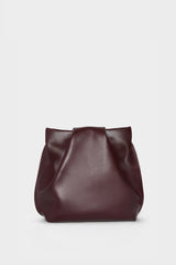 Mini Fold Crossbody in Smooth Burgundy