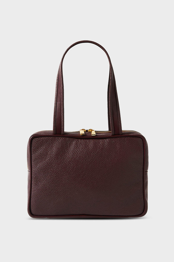 Casey Shoulder Bag in Grain Burgundy