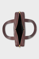 Casey Shoulder Bag in Grain Burgundy
