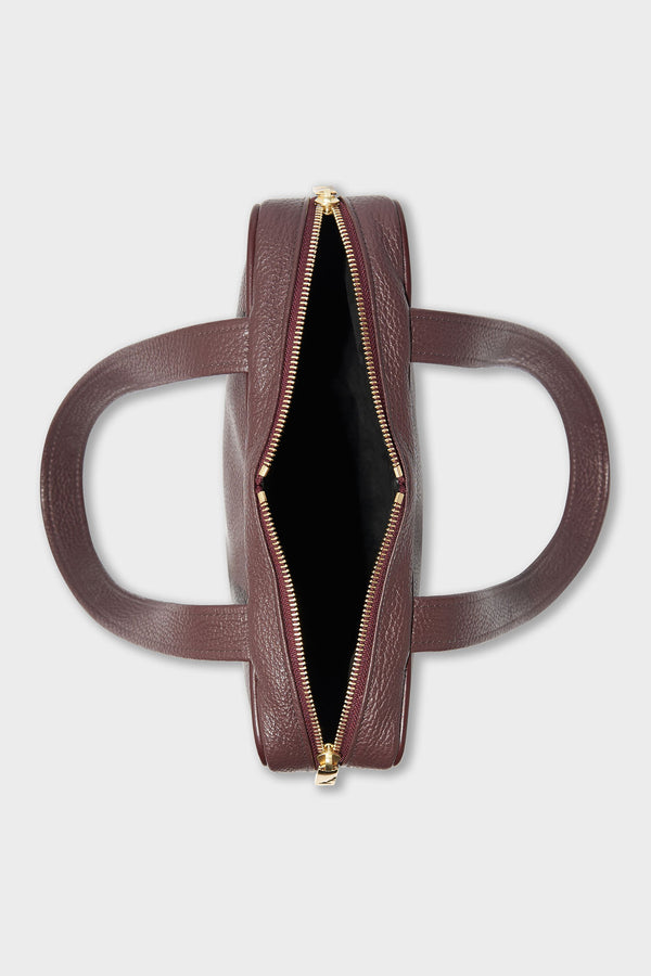 Casey Shoulder Bag in Grain Burgundy