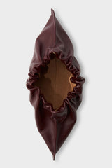 Mini Cloud Clutch Bag in Smooth Burgundy