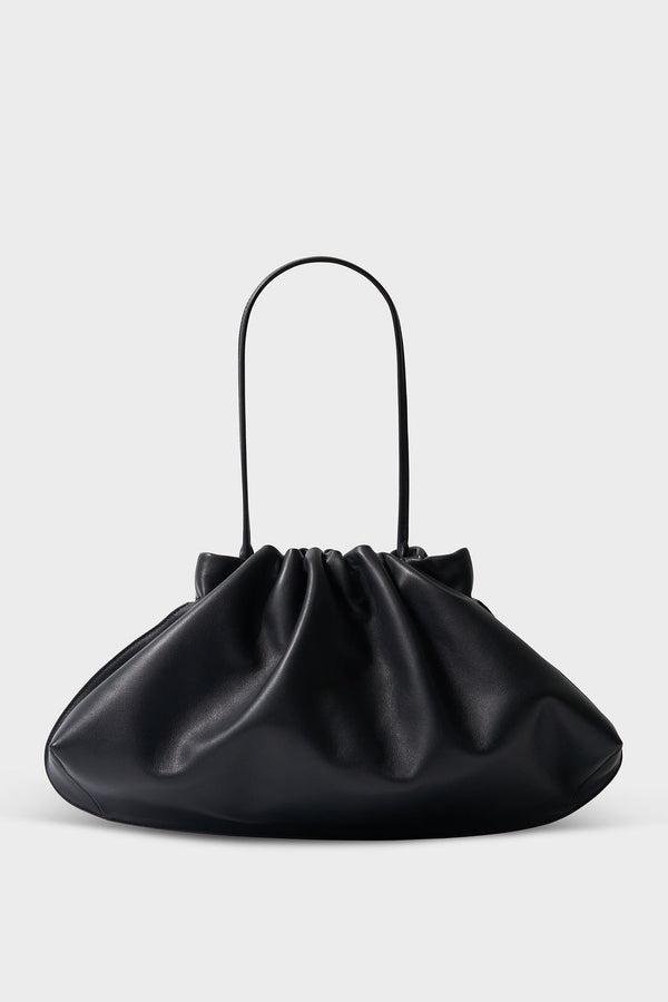 Cloud Clutch Bag in Smooth Black