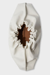 Cloud Clutch Bag in Smooth Off White