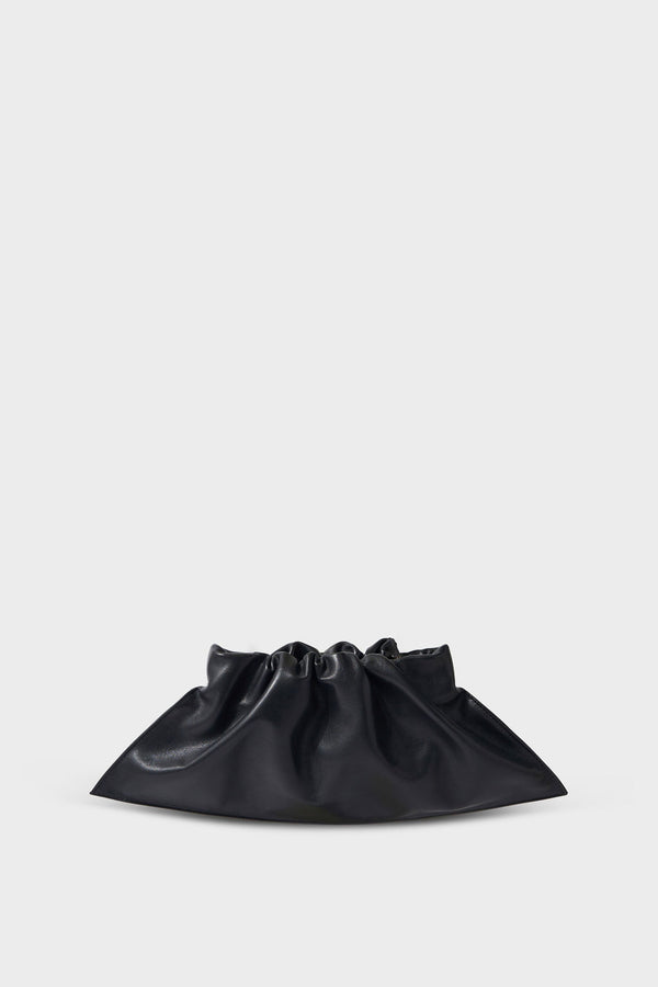 Mini Cloud Clutch Bag in Smooth Black