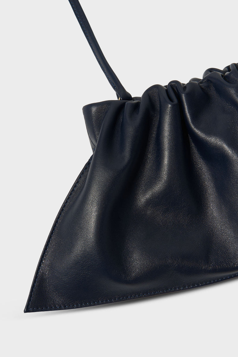 Mini Cloud Clutch Bag in Smooth Navy