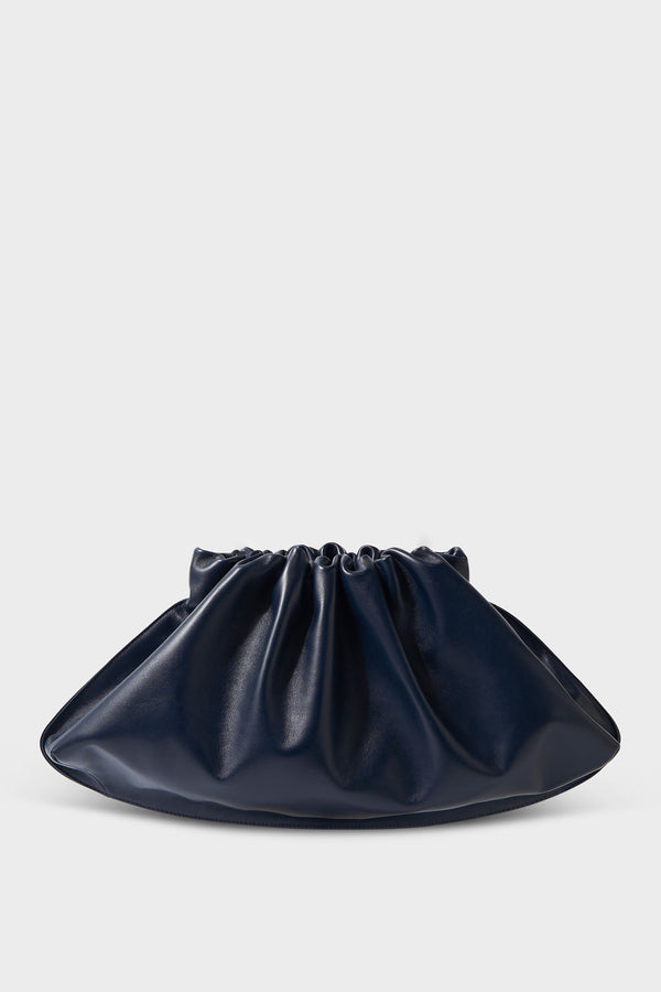 Cloud Clutch Bag in Smooth Navy