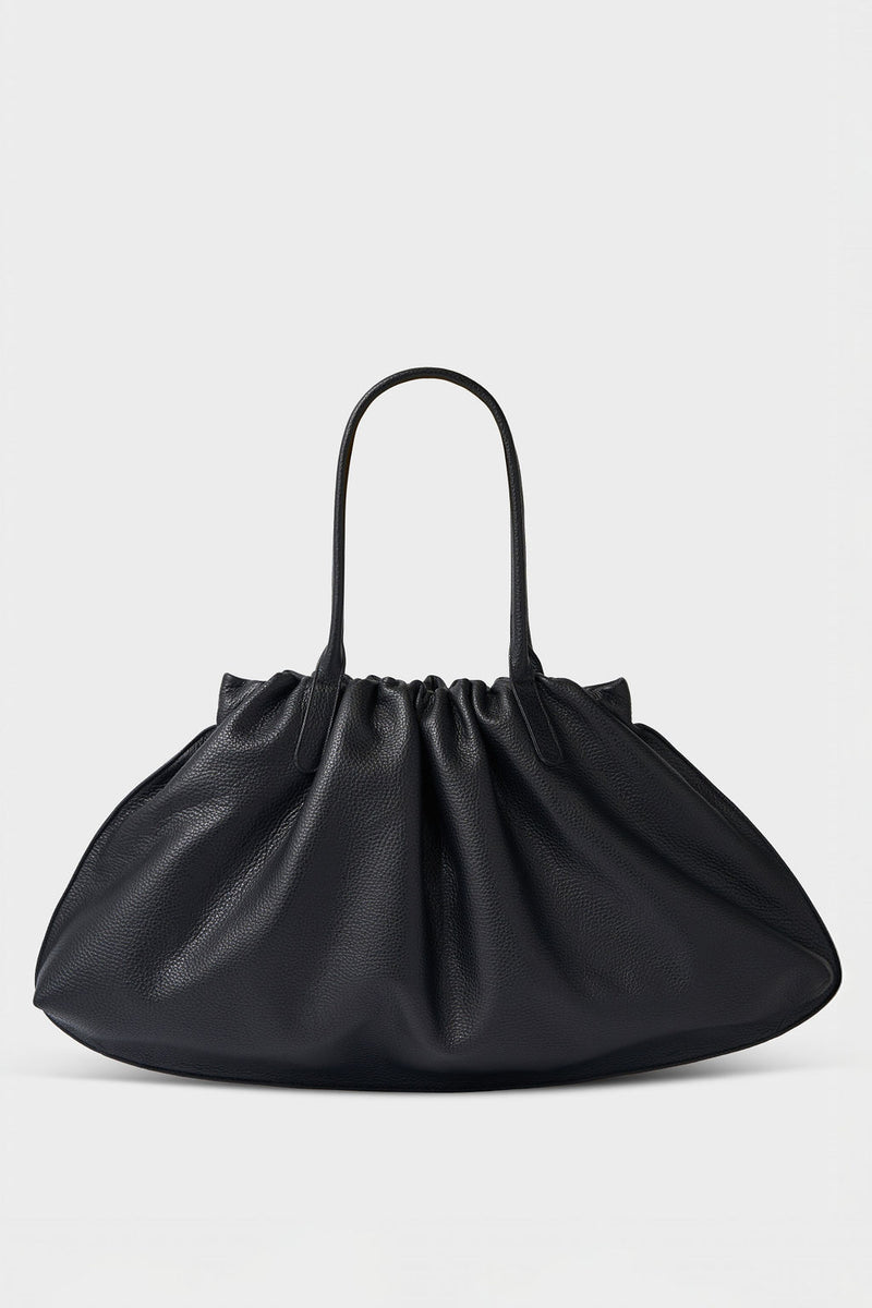 Big Cloud Shoulder Bag in Grain Black