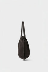 Big Cloud Shoulder Bag in Suede Dark Brown