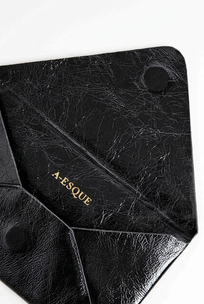 Envelope Metallic Black