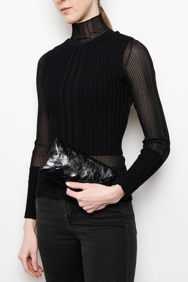 Envelope Metallic Black