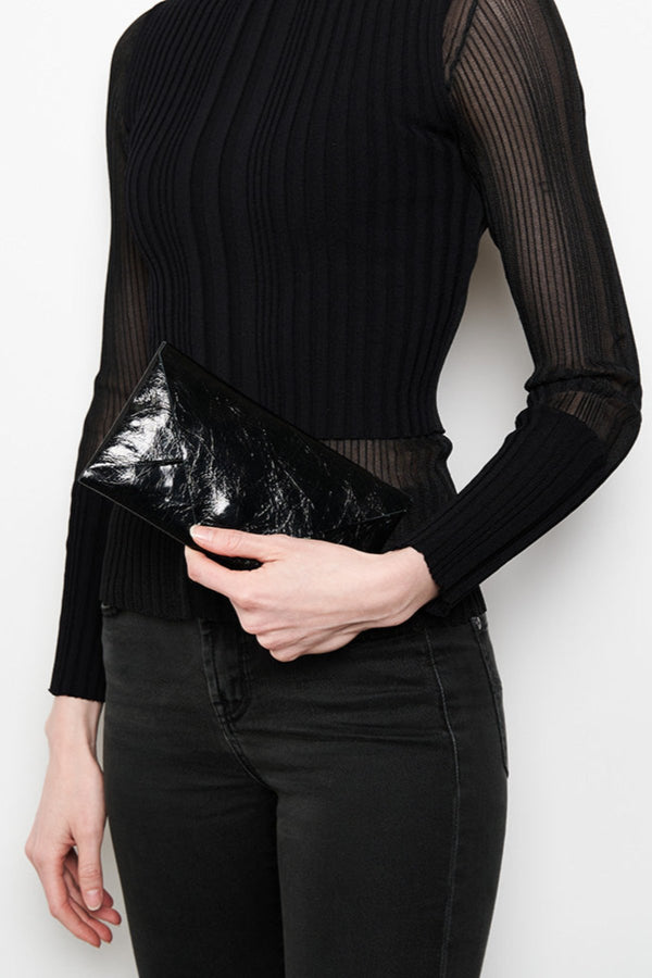 Envelope Metallic Black