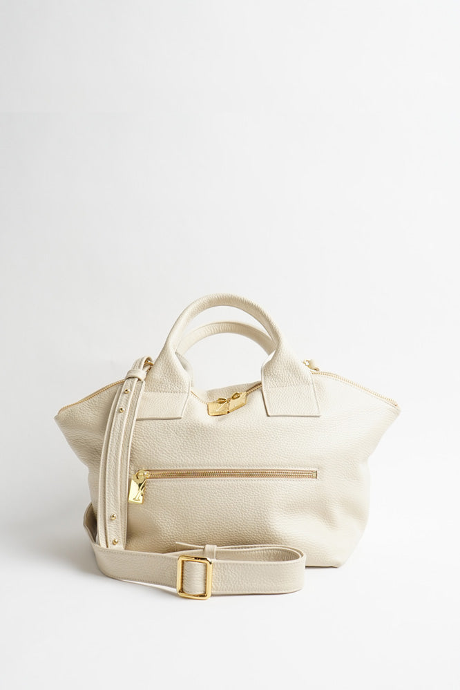 Carry All Handler Midi White Wash