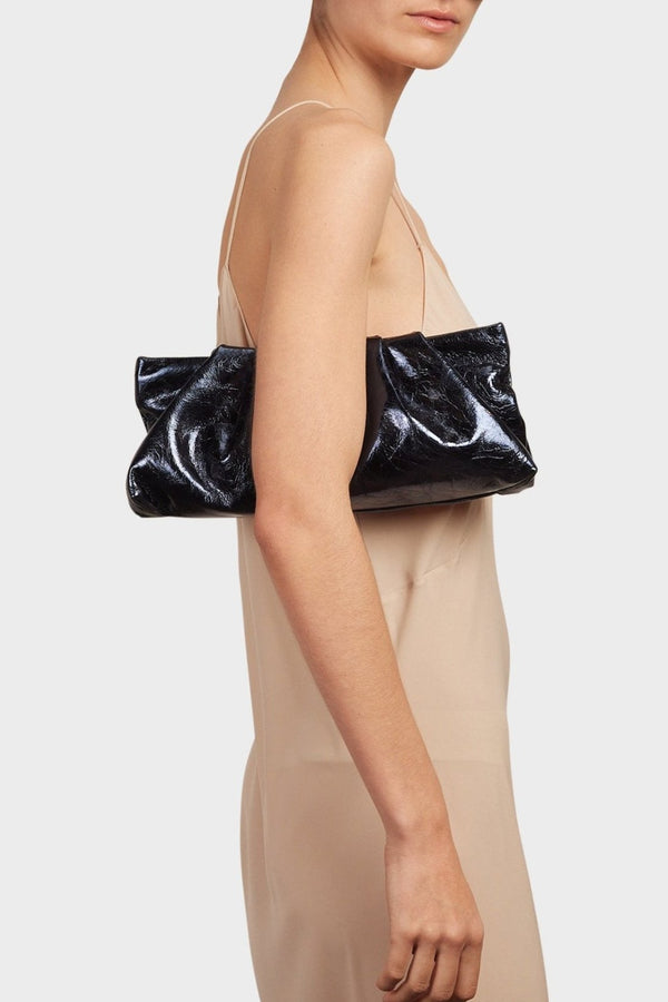 Fold Long Clutch Metallic Midnight